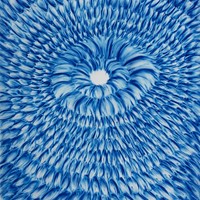 Gouffre bleu, Pastel sur calque 50x65cm, 2017
